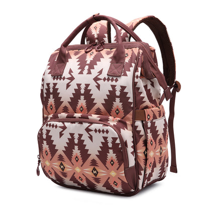 Boho Chic Diaper Backpack - Spacious, Stylish & Functional