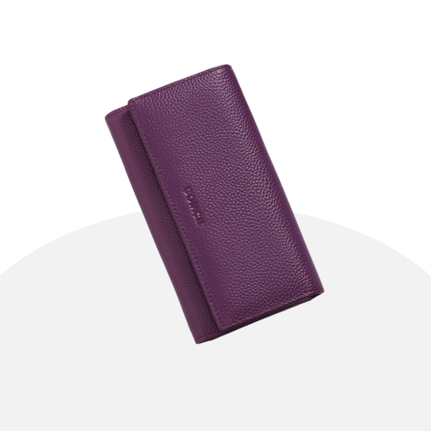 Elegant Leather Clutch Wallet - RFID Blocking, Spacious, Timeless Style