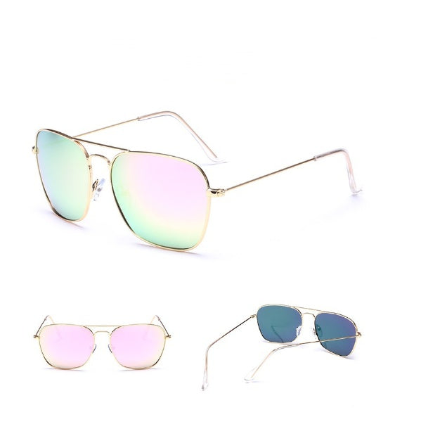 Classic Aviator Sunglasses - Metal Frame, UV Protection, Timeless Style