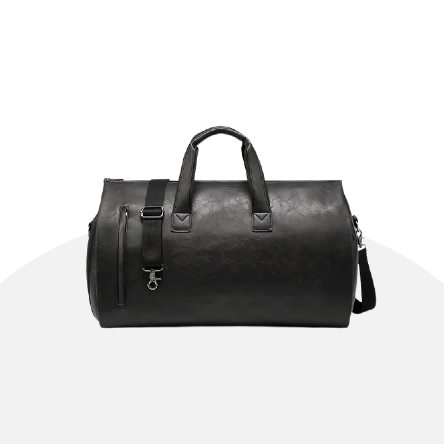 Elegant Leather Weekend Duffel Bag - Spacious, Durable, Travel Ready