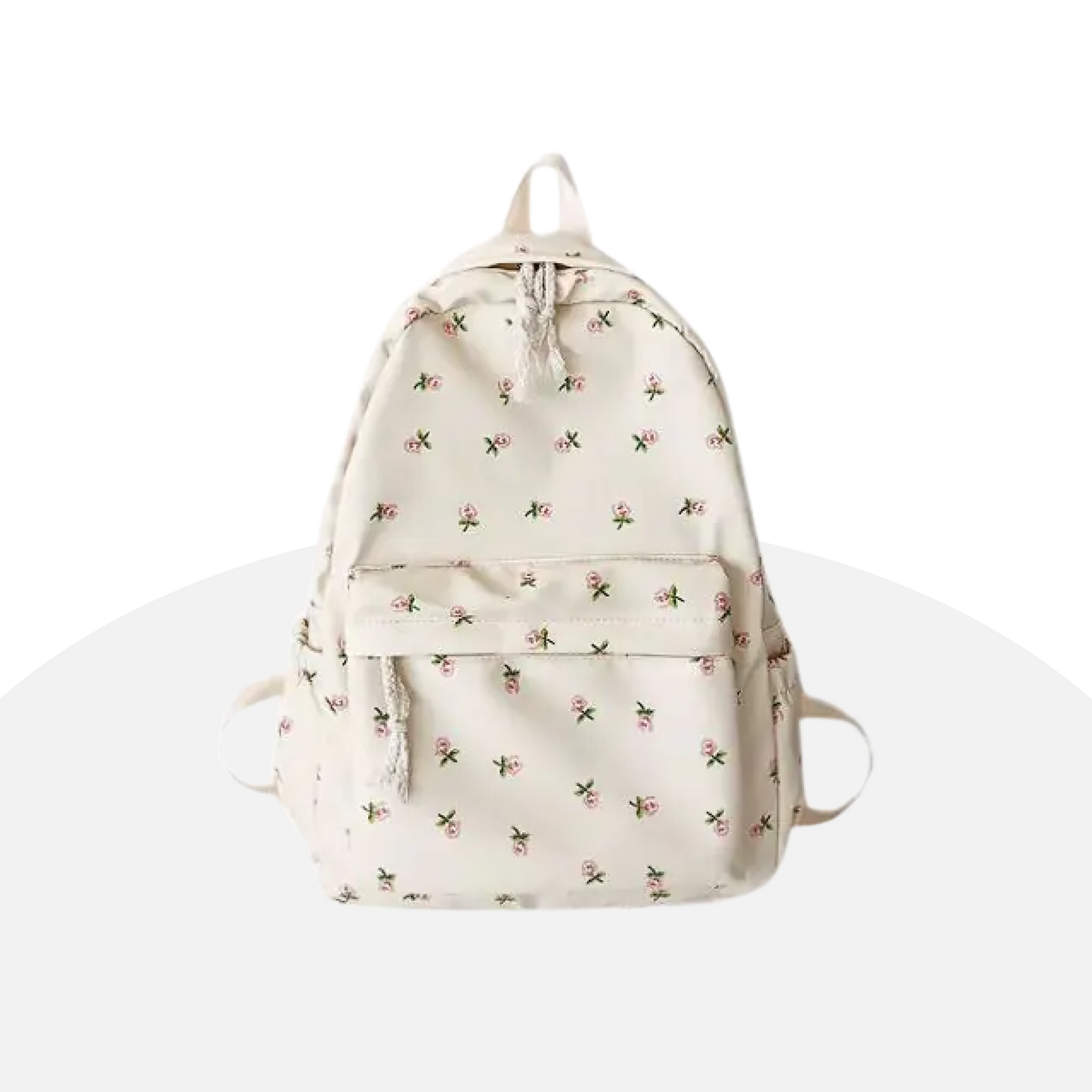 Charming Floral Canvas Backpack - Cute, Spacious, and Perfect for Everyday