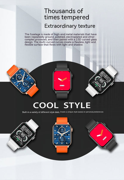 H8 Smartwatch: Stylish Fitness Tracker with Heart Rate & Sleep Monitor