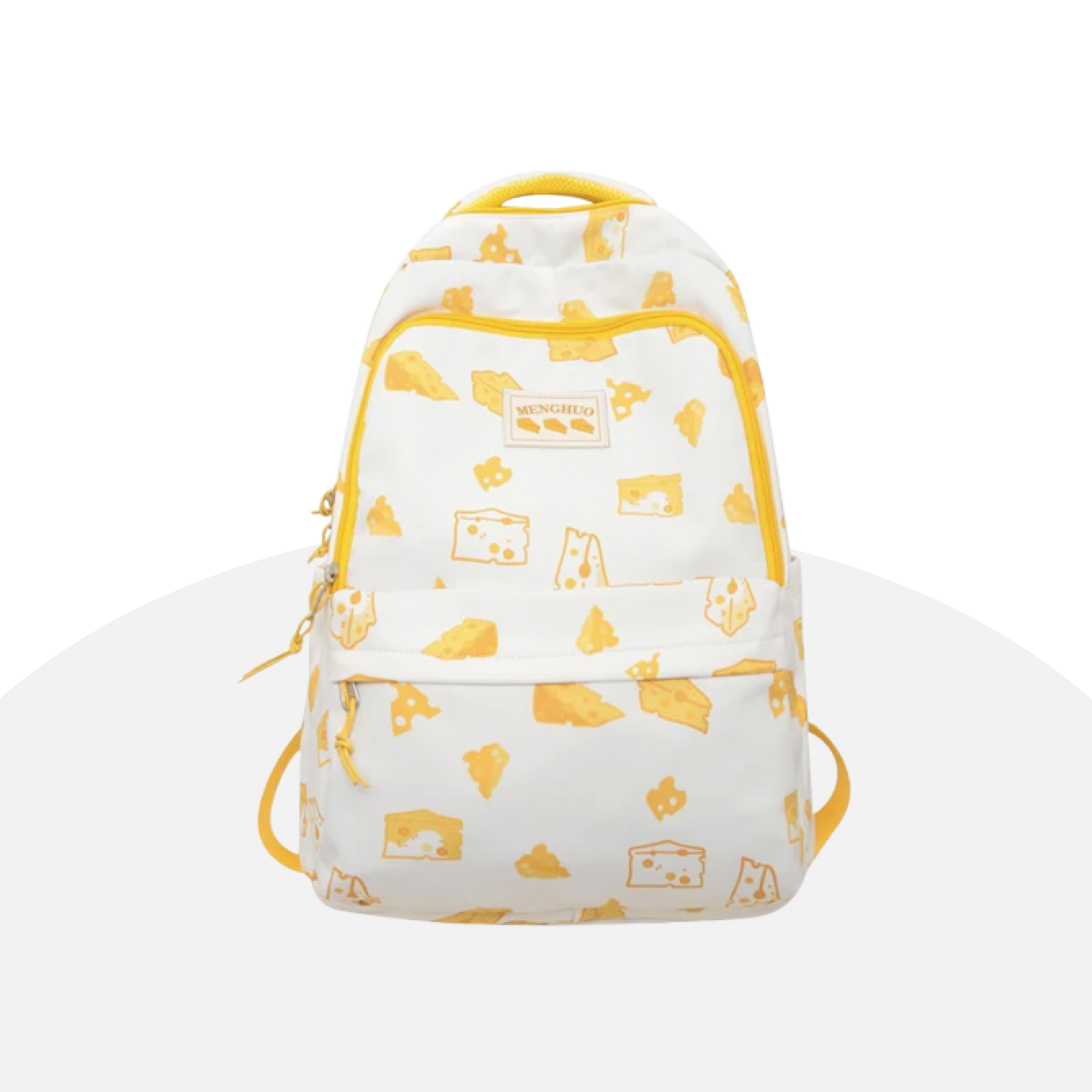 Cheesy Fun Backpack - Quirky Canvas for Everyday Adventures