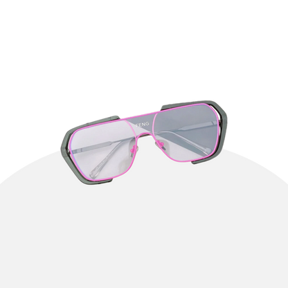 Futuristic Shield Sunglasses - Edgy, Mirrored, UV Protection