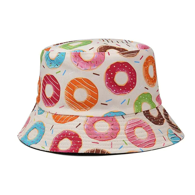 Vibrant Marble Print Reversible Bucket Hat