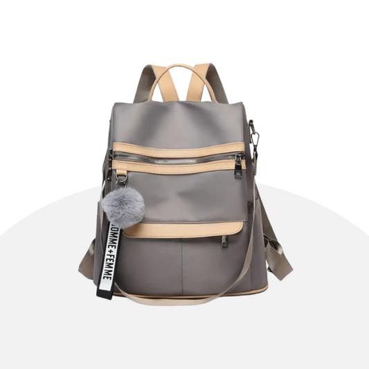 Chic & Versatile Oxford Backpack with Tassel