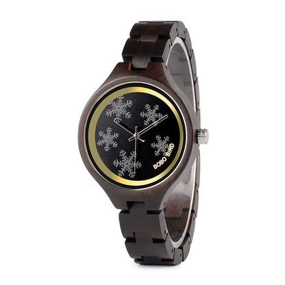 Elegant BOBO BIRD Women's Wooden Watch - Natural & Stylish