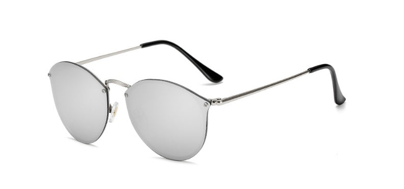 Classic Round Sunglasses - Metal Frame, UV Protection, Timeless Style