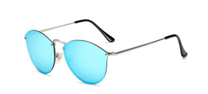 Classic Round Sunglasses - Metal Frame, UV Protection, Timeless Style