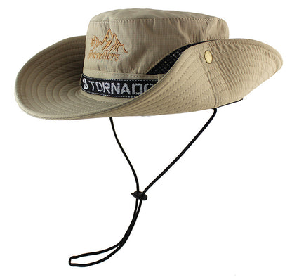 Breathable Wide Brim Fishing Hat - Sun Protection Outdoor Cap