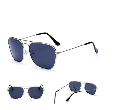 Classic Aviator Sunglasses - Metal Frame, UV Protection, Timeless Style