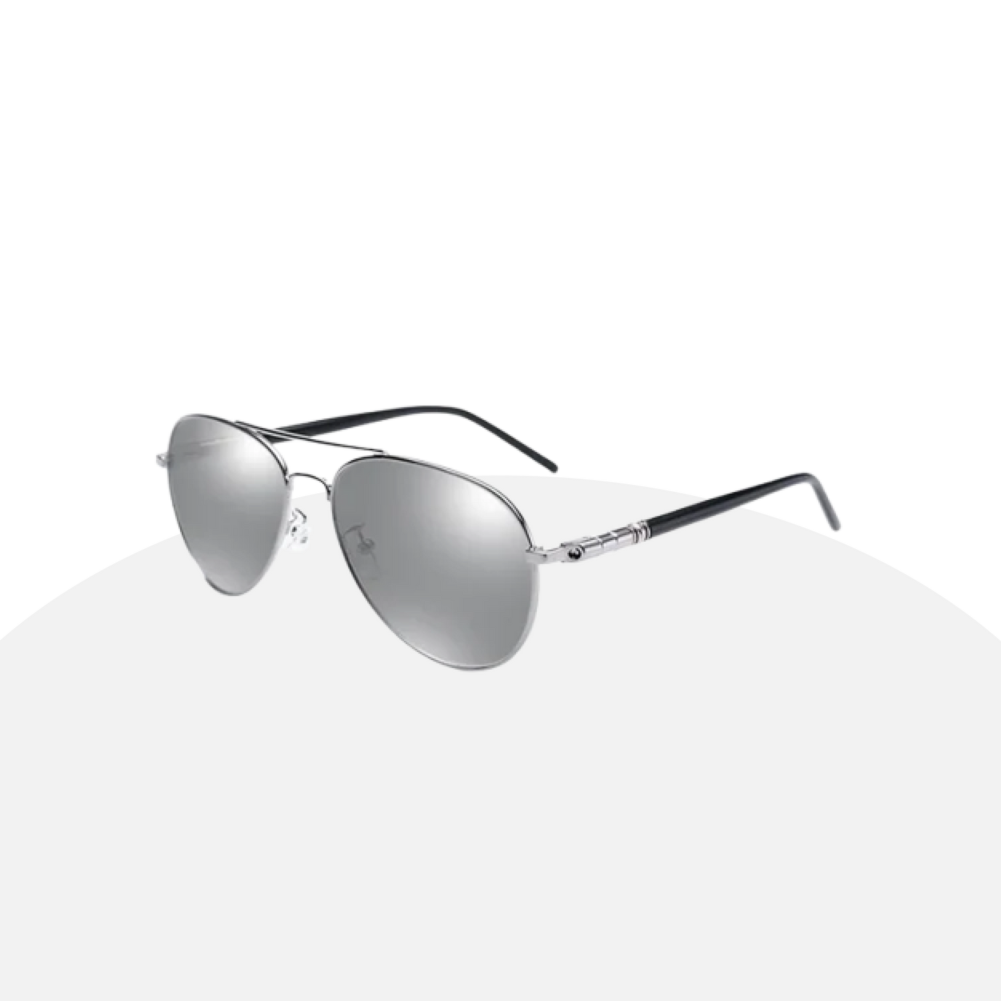 Classic Aviator Sunglasses - Night Driving, Yellow Lenses, Metal Frame