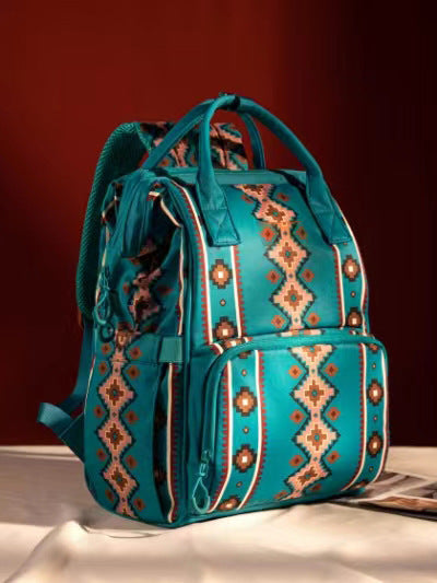 Boho Chic Diaper Backpack - Spacious, Stylish & Functional