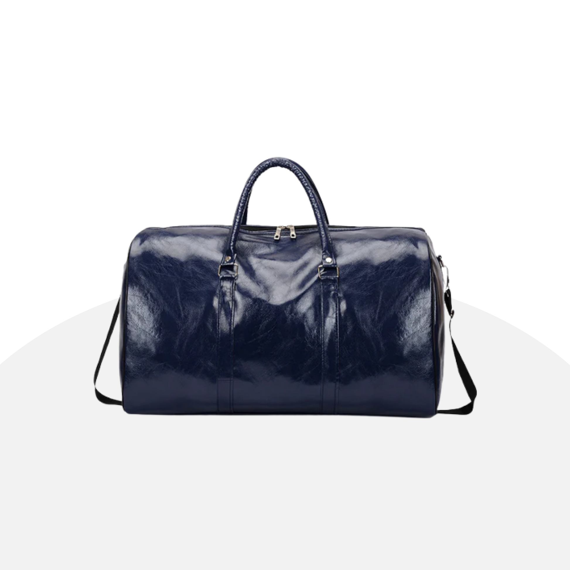 Luxurious Leather Travel Duffel Bag - Spacious & Stylish Weekend Getaway Essential