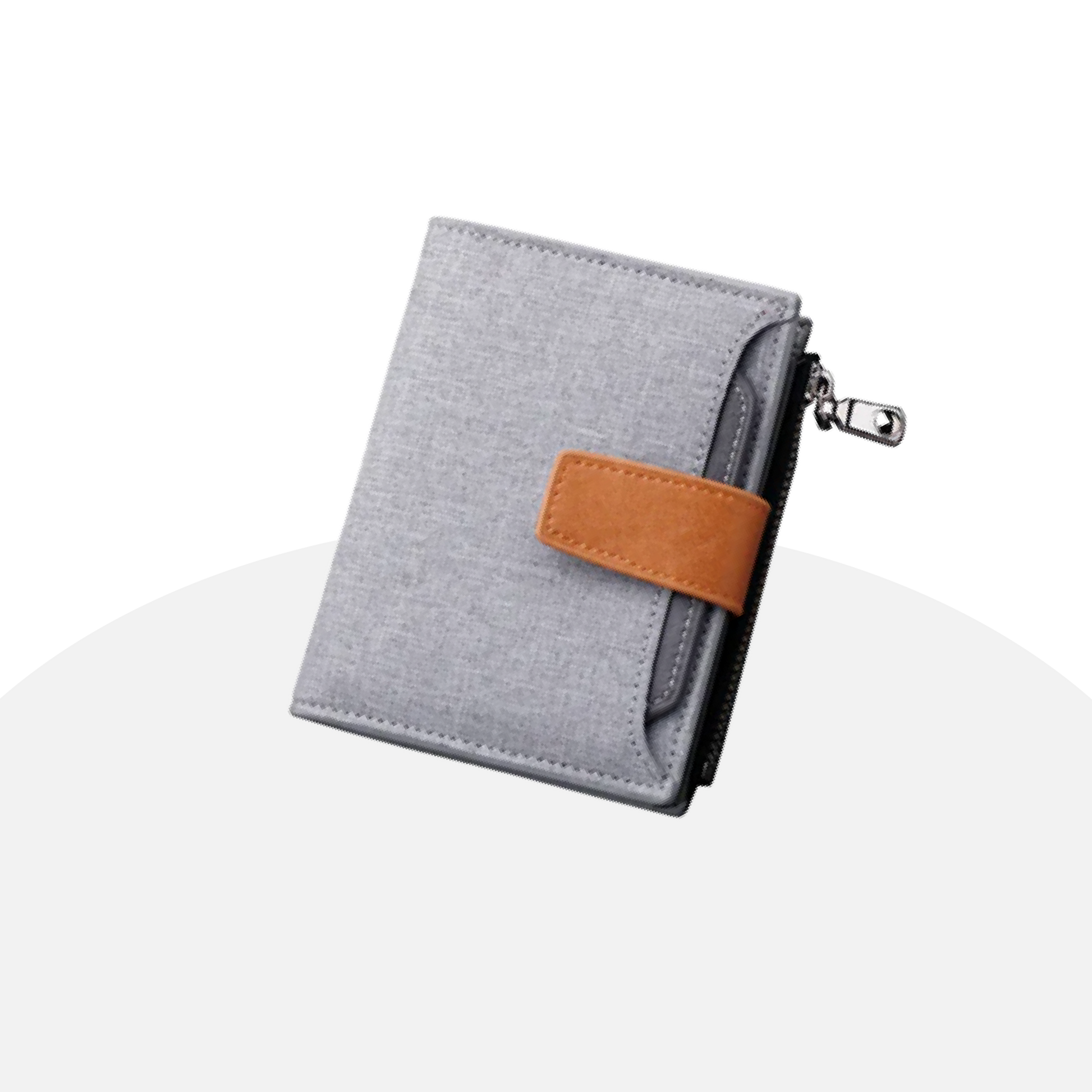 Compact RFID Wallet for Men - Canvas & Leather, Slim Bifold Design