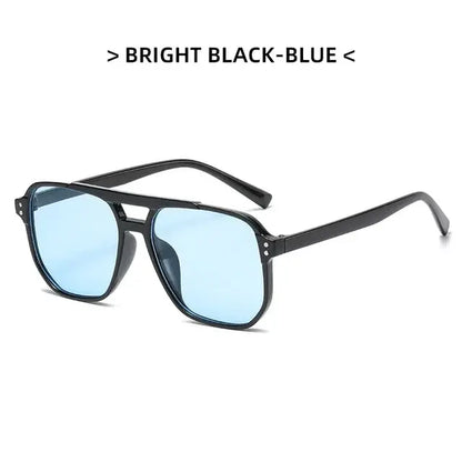 Unisex Square Sunglasses - Classic Style, Lightweight PC Frame, UV400