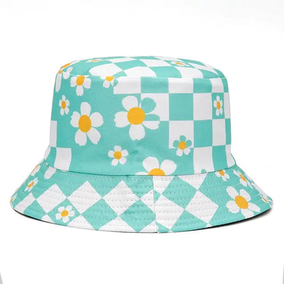 Vibrant Marble Print Reversible Bucket Hat