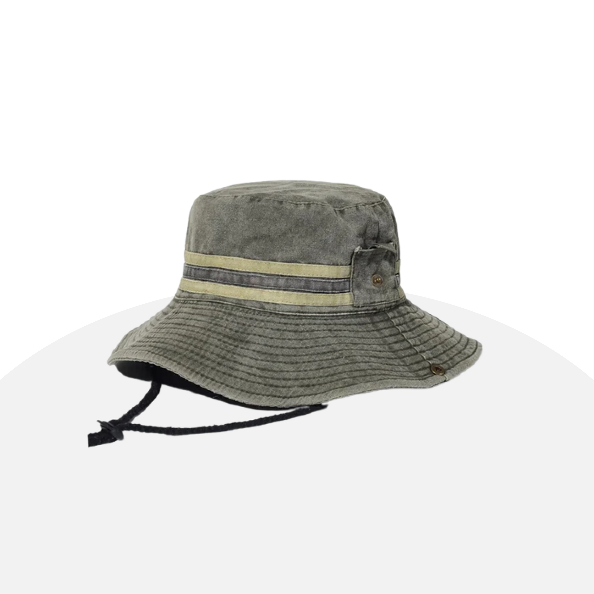 Breathable Cotton Bucket Hat with Neck Flap - Sun Protection & Style