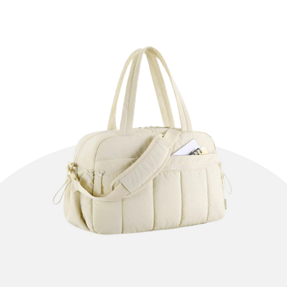 Quilted Travel Duffel Bag - Spacious, Lightweight & Stylish Weekender