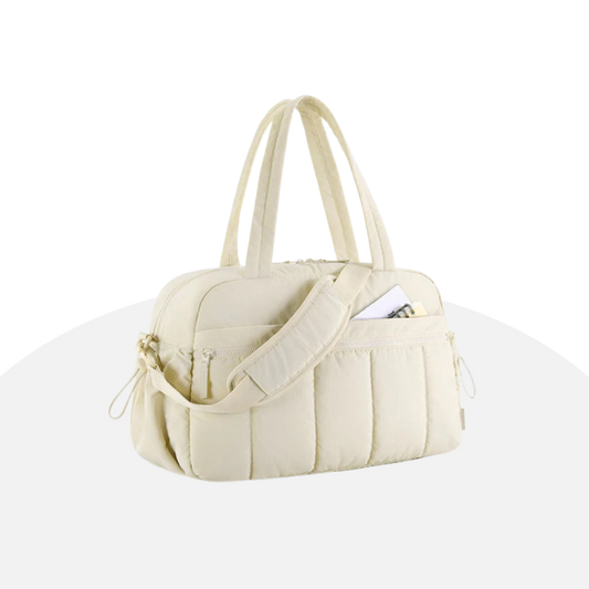 Quilted Travel Duffel Bag - Spacious, Lightweight & Stylish Weekender