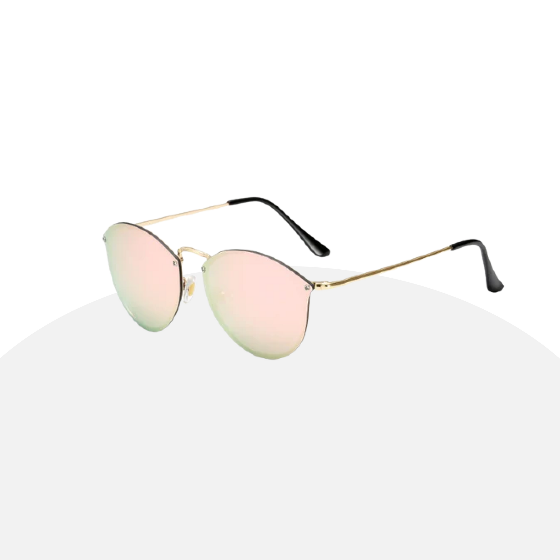 Classic Round Sunglasses - Metal Frame, UV Protection, Timeless Style