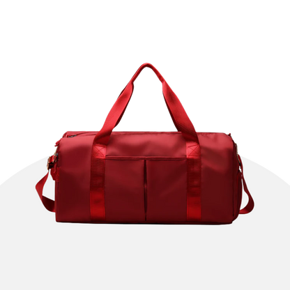 Red Waterproof Gym Bag | Travel Duffel, Sports, Weekender