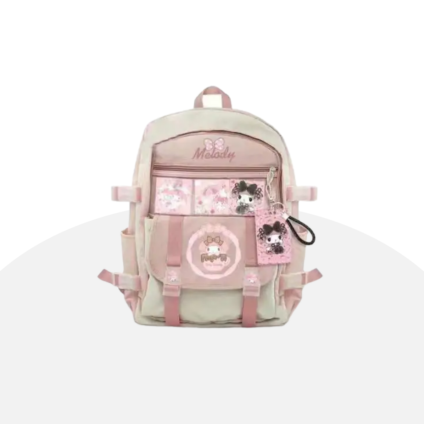 Cute Melody Backpack with Multiple Pockets