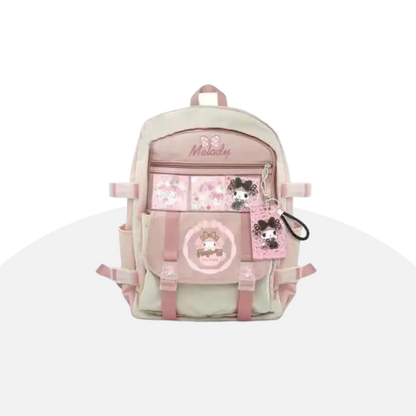 Cute Melody Backpack with Multiple Pockets