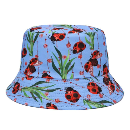 Vibrant Marble Print Reversible Bucket Hat