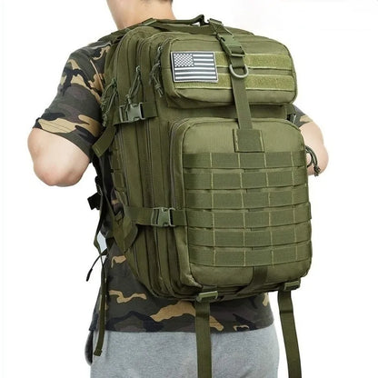 45L Tactical Military Backpack - 1000D Durable, MOLLE System, 6 Colors