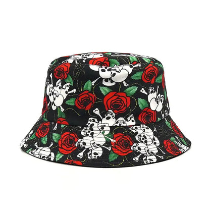 Vibrant Marble Print Reversible Bucket Hat