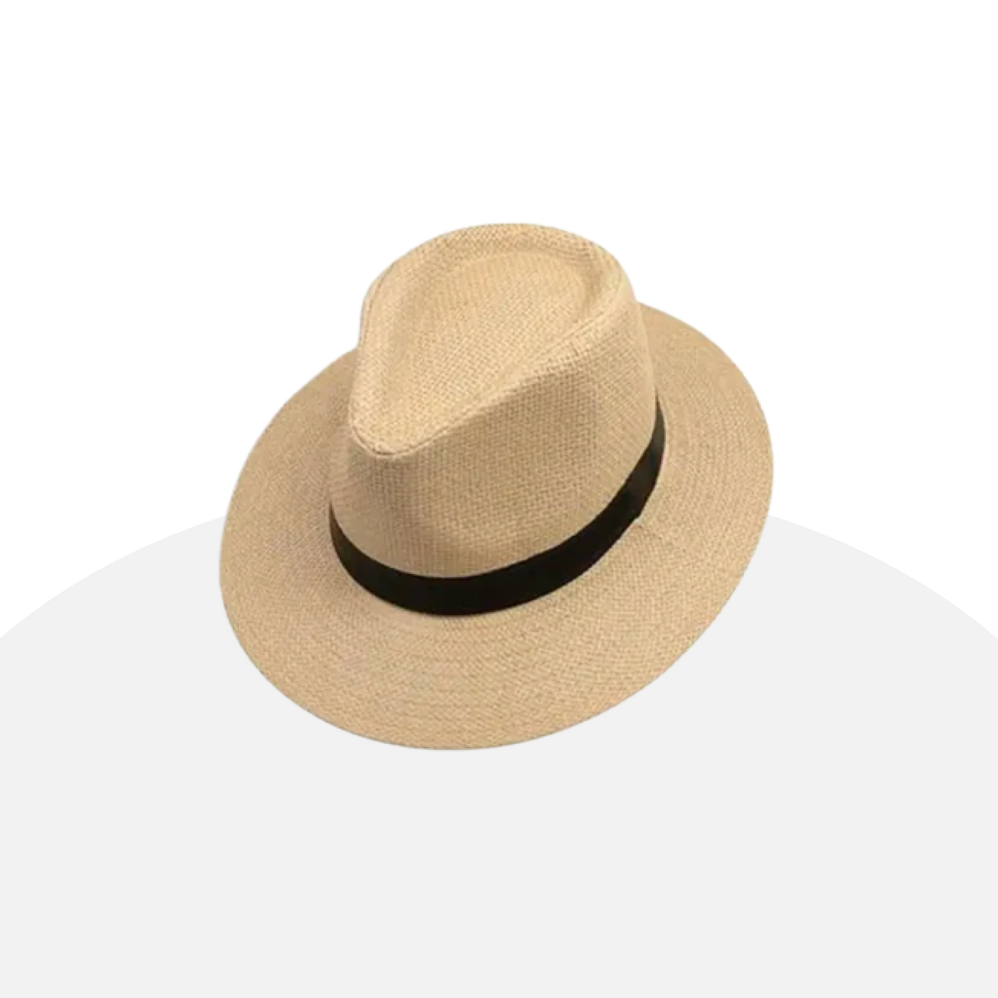 Classic Straw Fedora Hat - Summer Sun Protection, Unisex