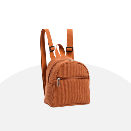 Cute Mini Corduroy Backpack - Trendy, Compact, and Versatile