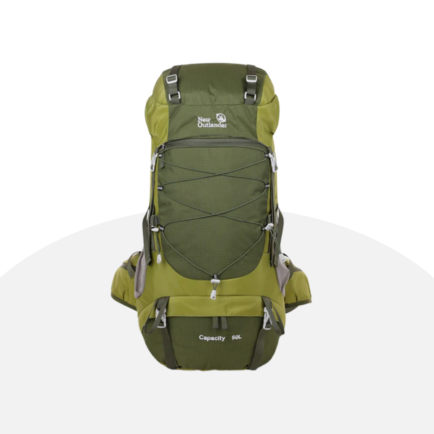 New Outlander 50L Hiking Backpack - Durable, Water-Resistant, Spacious