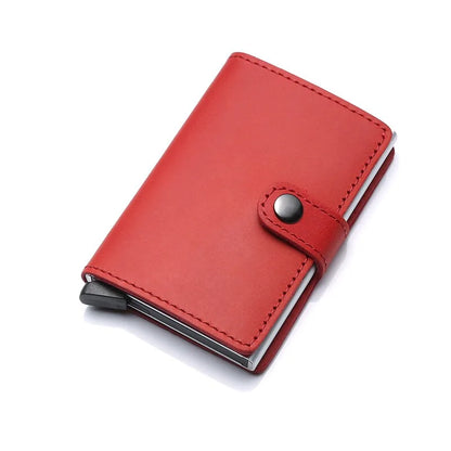 Compact Leather Cardholder with RFID Protection & Quick Access