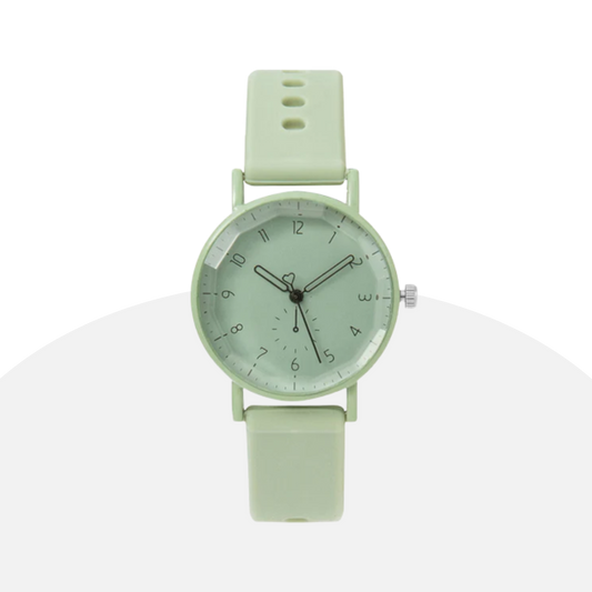 Minimalist Silicone Watch Women's Quartz Analog Casual