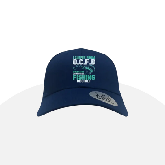 "I Suffer From O.C.F.D." Funny Fishing Cap - Angler Gift