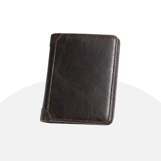 Baellerry Men's Genuine Leather Wallet - RFID Blocking, Slim Bifold