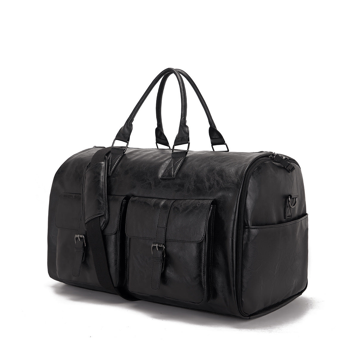 Luxurious Leather Garment Duffel Bag for Travel & Business