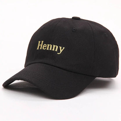 "Henny" Embroidered Dad Hat - Classic Style, Minimalist Design, Unisex