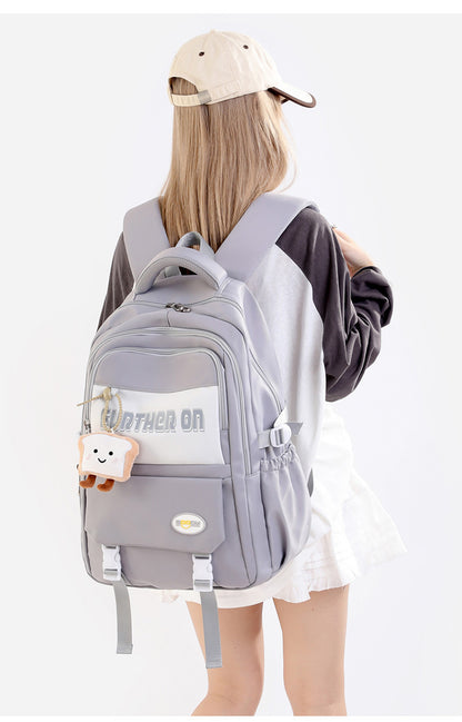 "Further On" School Backpack - Spacious, Durable & Cute