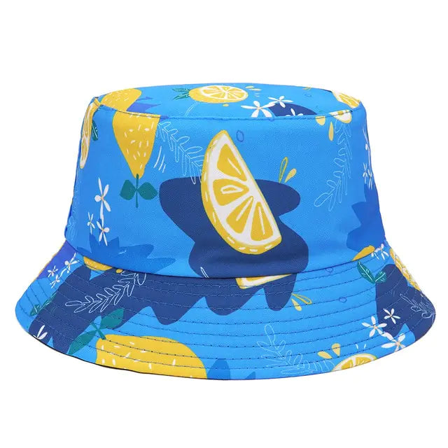 Vibrant Marble Print Reversible Bucket Hat