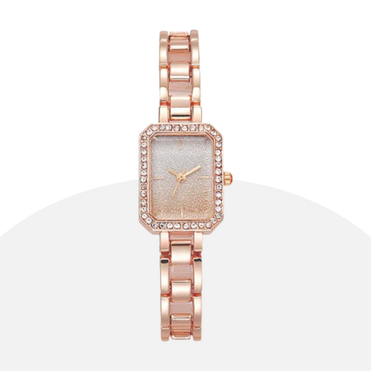 Square Women's Watch with Crystal Accents