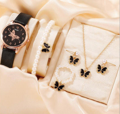 Enchanting Butterfly Watch & Jewelry Set for Girls