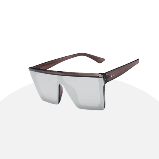 Bold Flat Top Sunglasses | Oversized Square Frame | Gradient Lenses