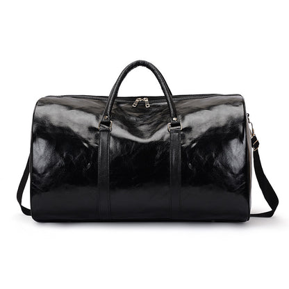 Luxurious Leather Travel Duffel Bag - Spacious & Stylish Weekend Getaway Essential