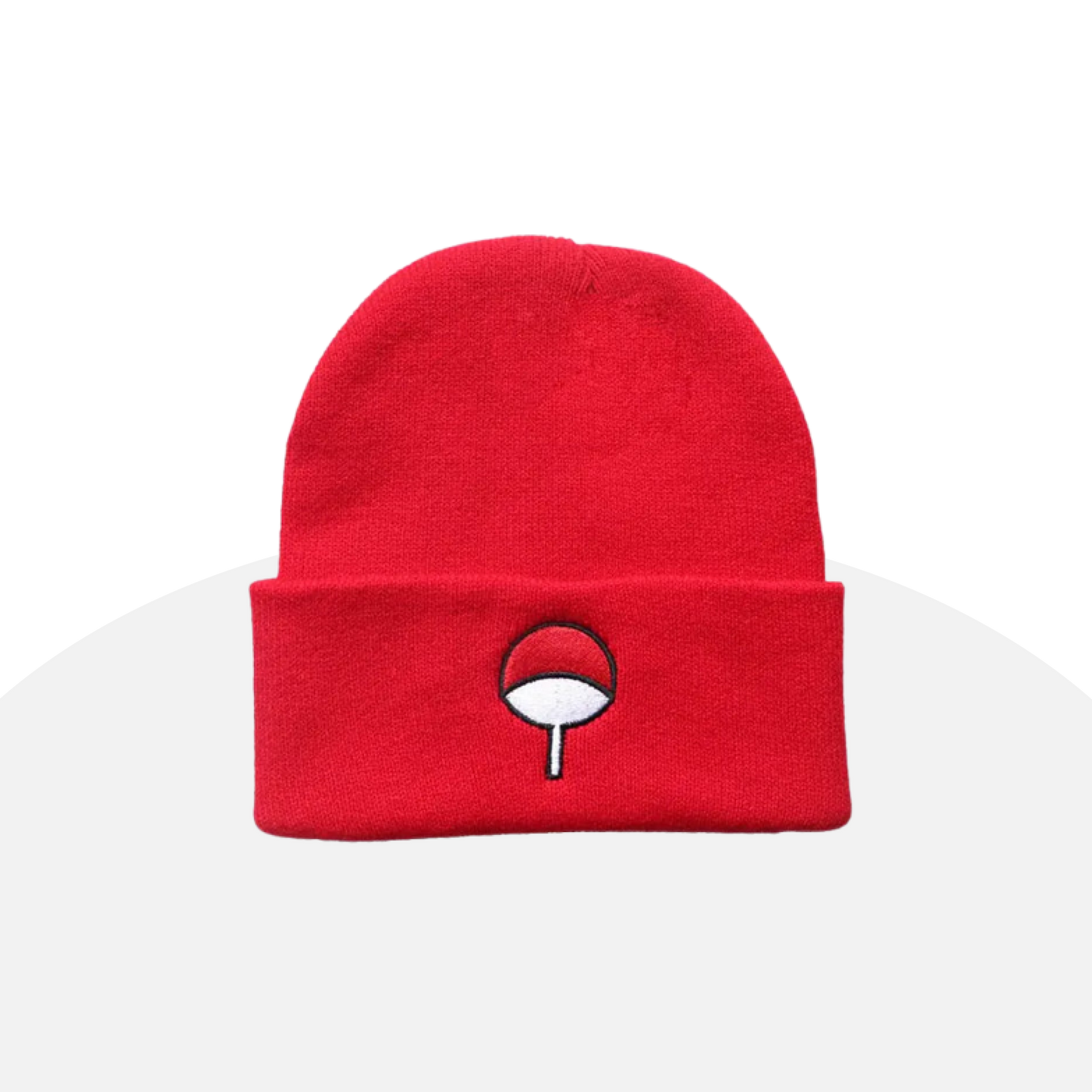 Naruto Akatsuki Cloud Symbol Embroidered Red Beanie