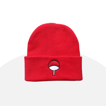 Naruto Akatsuki Cloud Symbol Embroidered Red Beanie