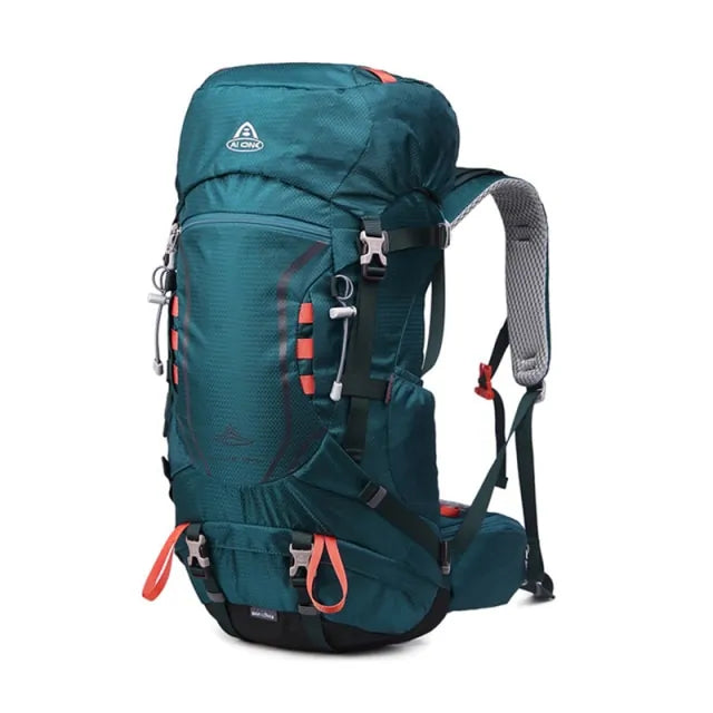 AOXUE 60L Hiking Backpack - Waterproof, Breathable, for Outdoor Adventures