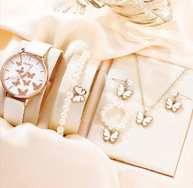 Enchanting Butterfly Watch & Jewelry Set for Girls